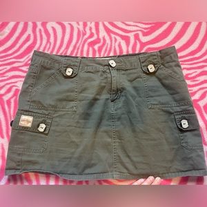 Army Green Bongo Miniskirt
